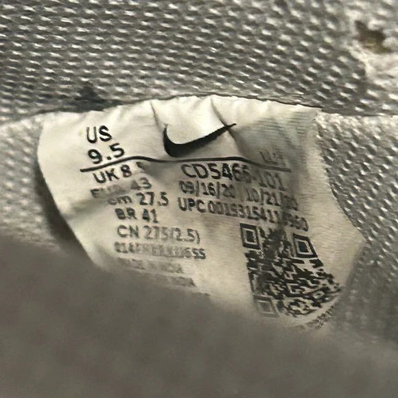 Nike Court Vision Mid White Black - Men’s Size 9.5 - Picture 6 of 9